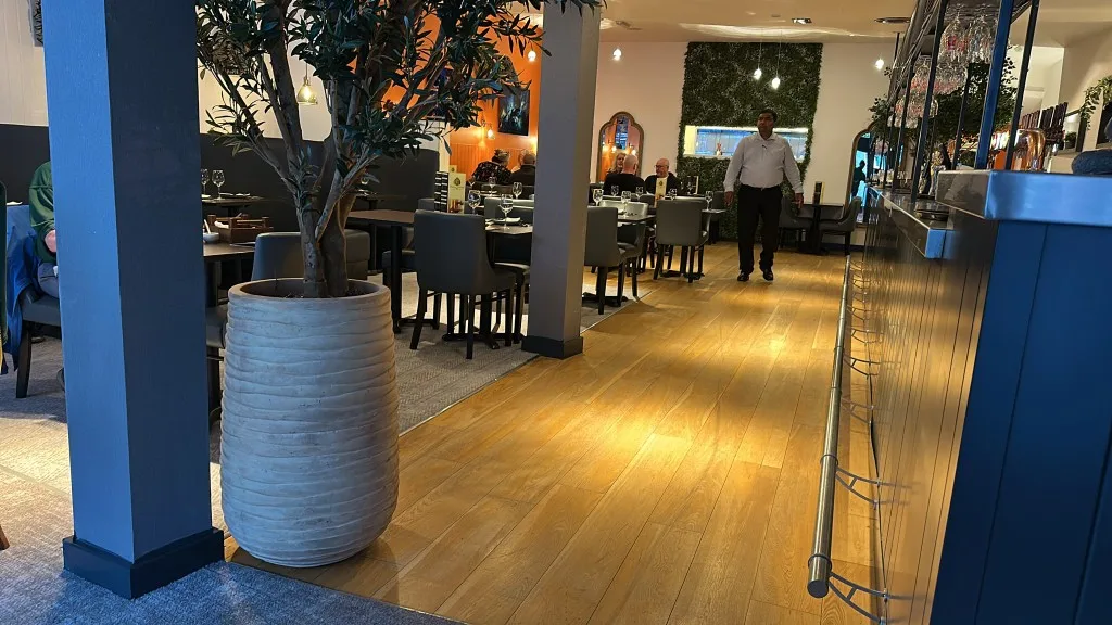 Dining at Indian Garden Restaurant and Bar